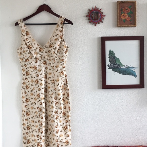 Floral Dress Pin Up Sz L - Picture 3 of 6